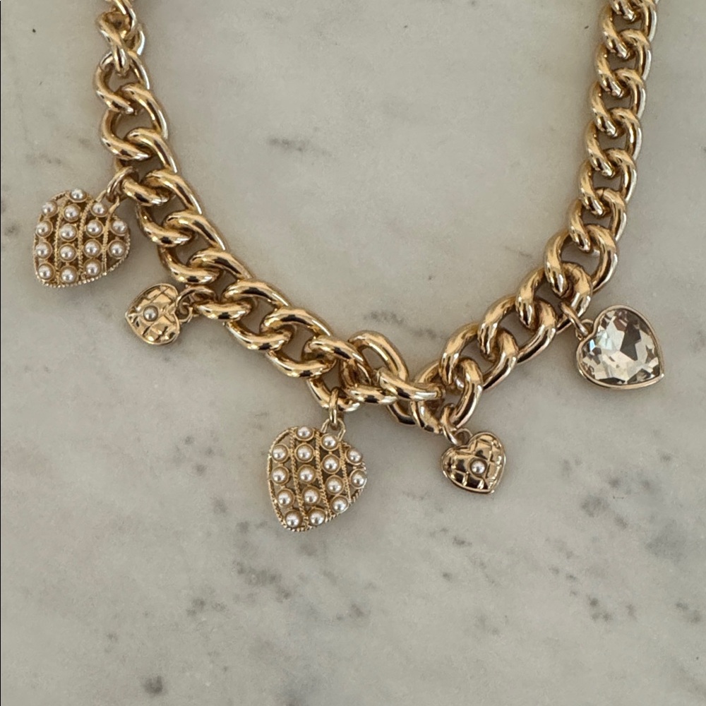 J.Crew Heart Charm Necklace